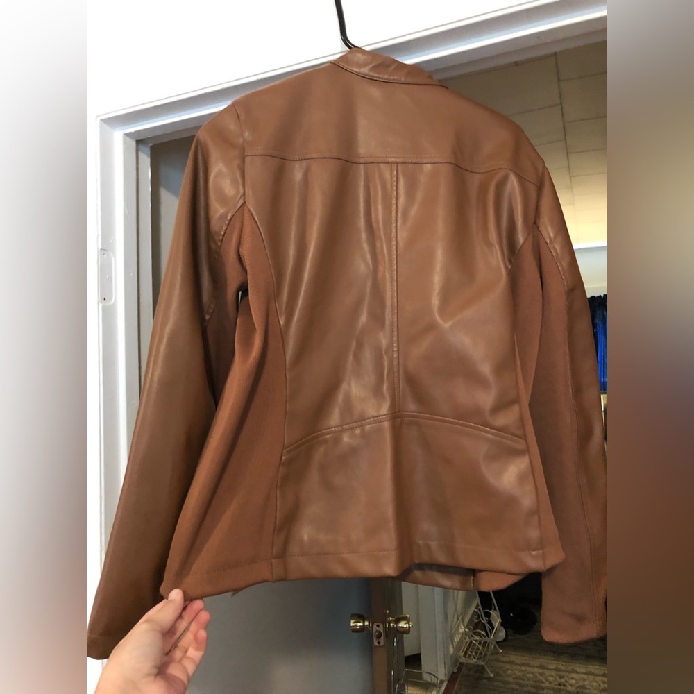 Faux Leather Jacket- A.N.A